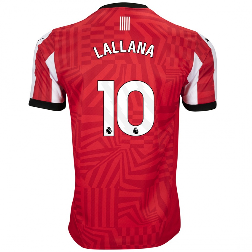 Bambino Maglia Adam Lallana #10 Rosso Bianco Kit Gara Home 2024/25 Maglietta