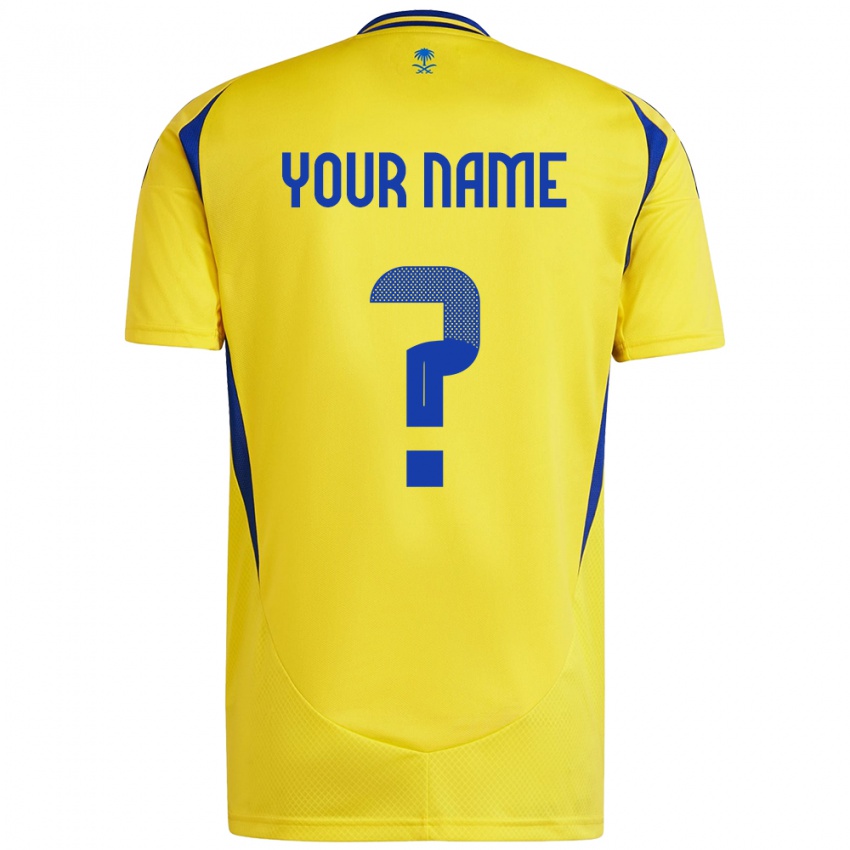 Bambino Maglia Il Tuo Nome #0 Giallo Blu Kit Gara Home 2024/25 Maglietta