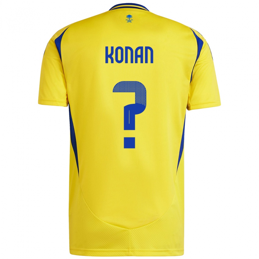 Bambino Maglia Ghislain Konan #0 Giallo Blu Kit Gara Home 2024/25 Maglietta