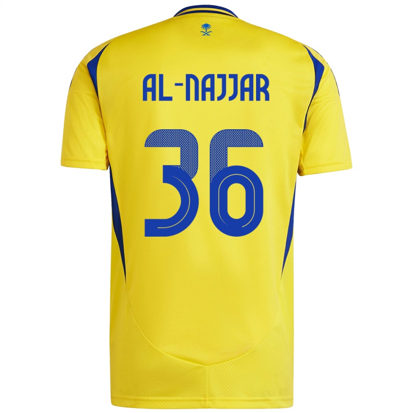 Bambino Maglia Raghed Al-Najjar #36 Giallo Blu Kit Gara Home 2024/25 Maglietta