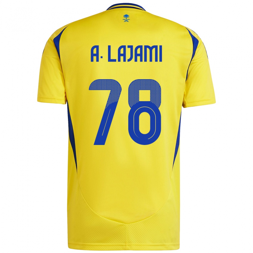 Bambino Maglia Ali Lajami #78 Giallo Blu Kit Gara Home 2024/25 Maglietta