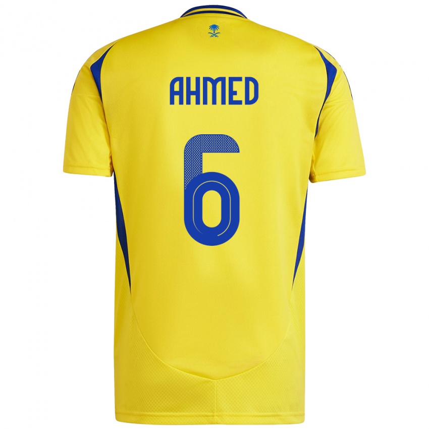 Bambino Maglia Aseel Ahmed #6 Giallo Blu Kit Gara Home 2024/25 Maglietta