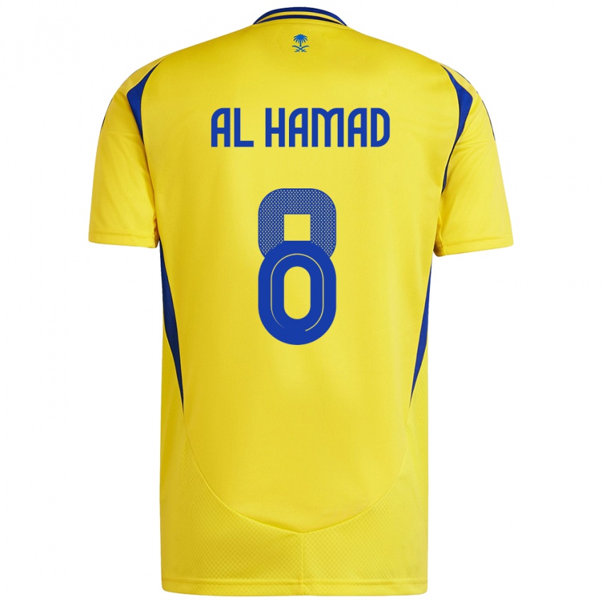 Bambino Maglia Sara Al-Hamad #8 Giallo Blu Kit Gara Home 2024/25 Maglietta