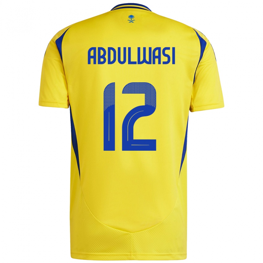 Bambino Maglia Dalal Abdulwasi #12 Giallo Blu Kit Gara Home 2024/25 Maglietta