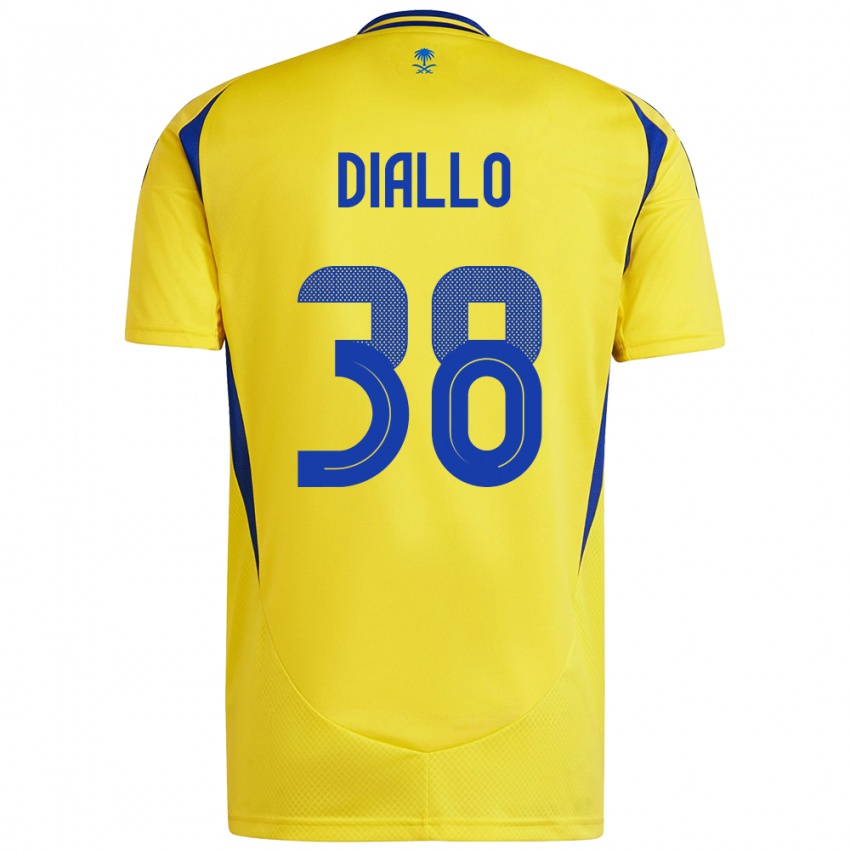 Bambino Maglia Aminata Diallo #38 Giallo Blu Kit Gara Home 2024/25 Maglietta