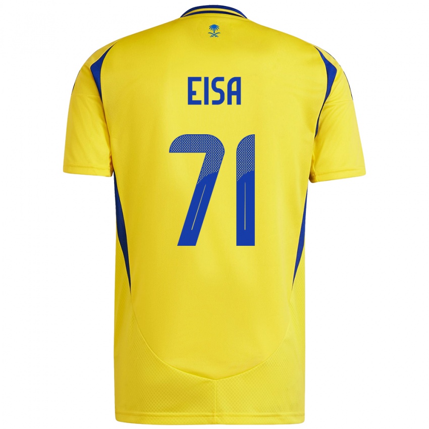 Bambino Maglia Bayan Eisa #71 Giallo Blu Kit Gara Home 2024/25 Maglietta