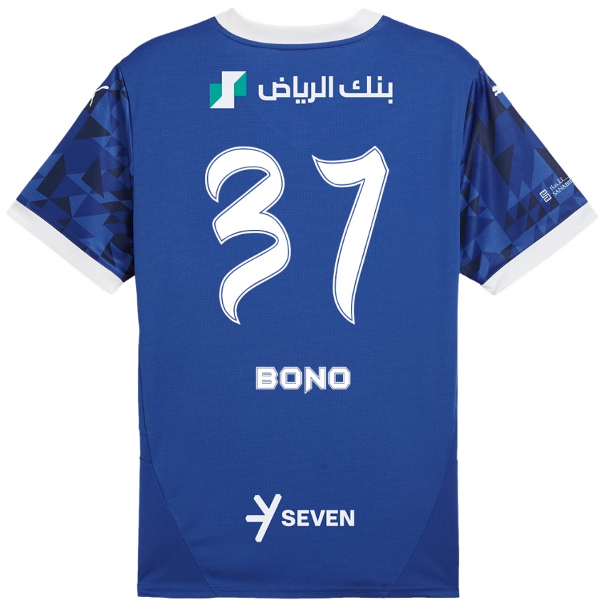 Bambino Maglia Bono #37 Blu Scuro Bianco Kit Gara Home 2024/25 Maglietta