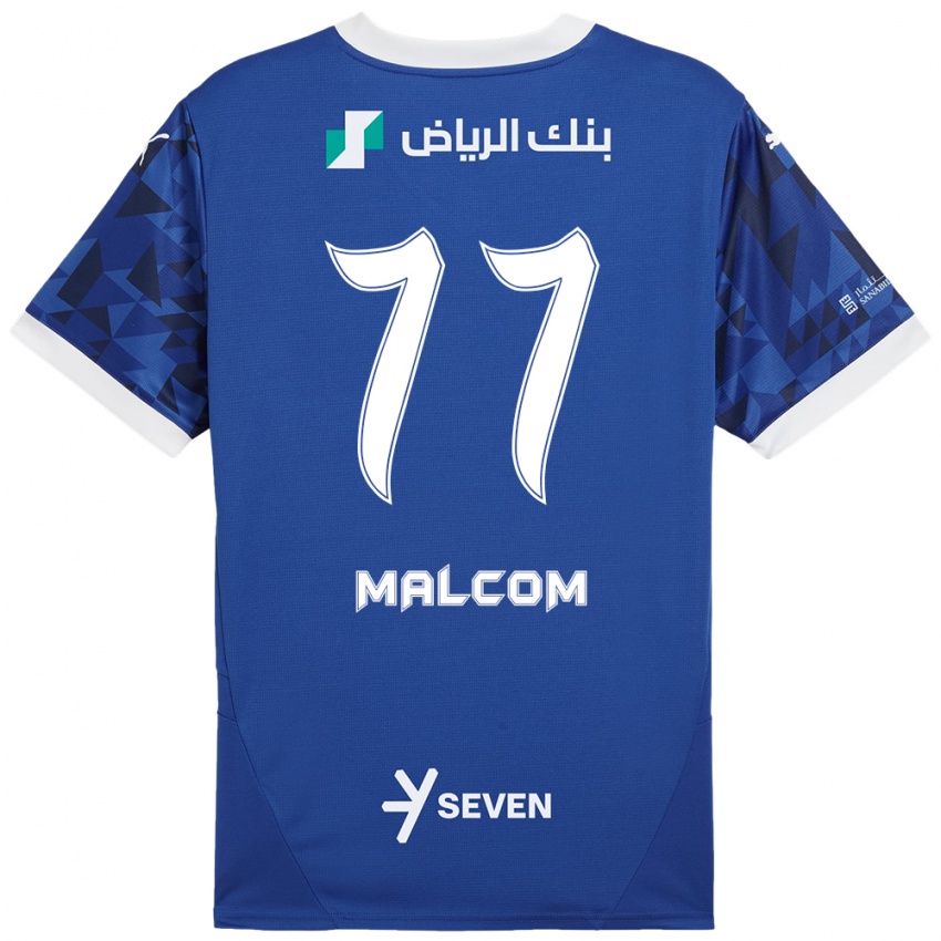 Bambino Maglia Malcom #77 Blu Scuro Bianco Kit Gara Home 2024/25 Maglietta