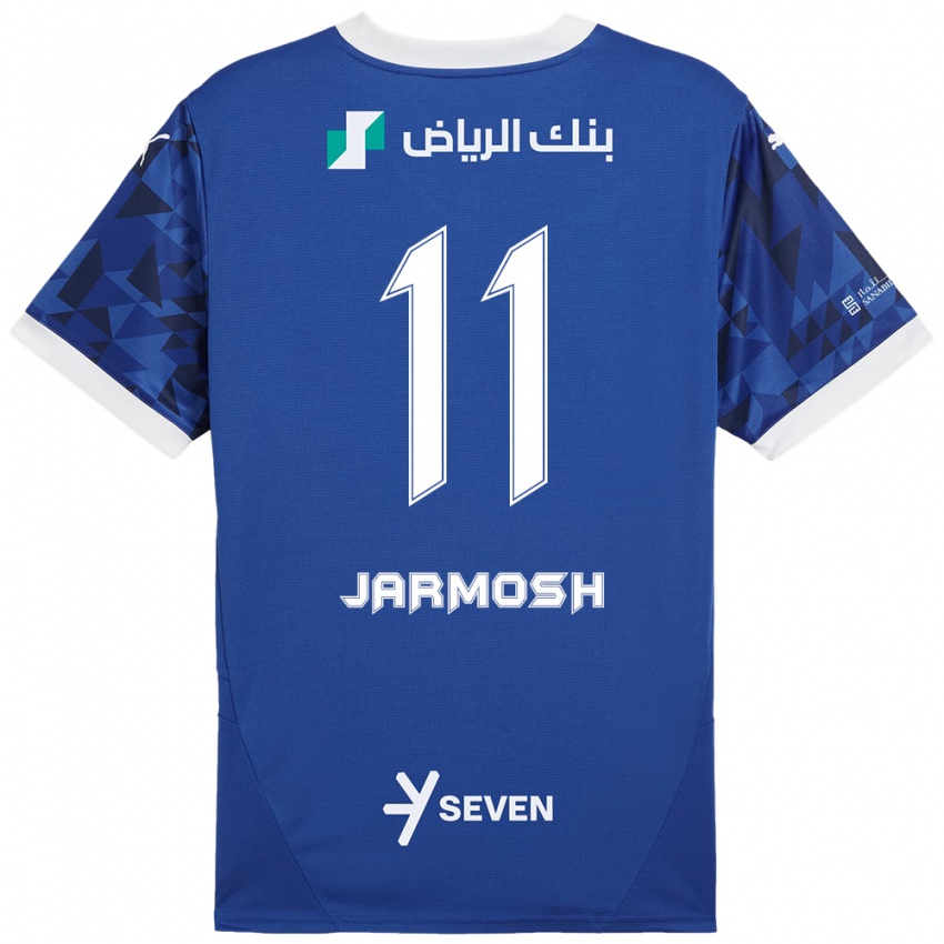 Bambino Maglia Abdulaziz Jarmosh #11 Blu Scuro Bianco Kit Gara Home 2024/25 Maglietta