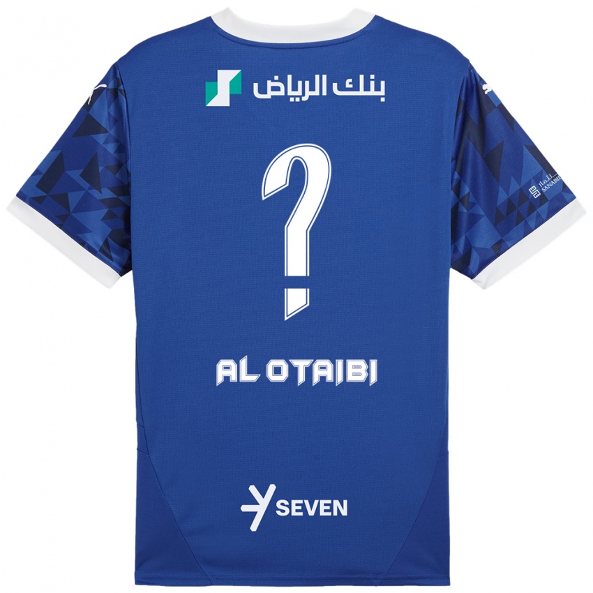 Bambino Maglia Majd Al-Otaibi #0 Blu Scuro Bianco Kit Gara Home 2024/25 Maglietta