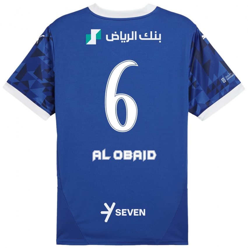 Bambino Maglia Lulu Al-Obaid #6 Blu Scuro Bianco Kit Gara Home 2024/25 Maglietta