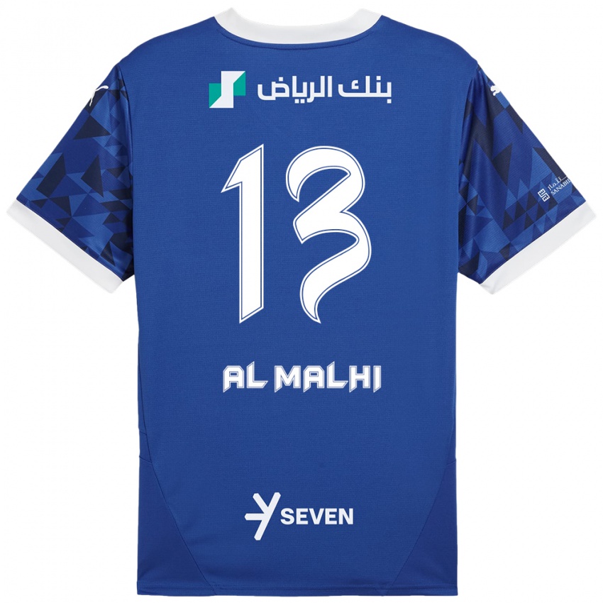 Bambino Maglia Al Muhra Al-Malhi #13 Blu Scuro Bianco Kit Gara Home 2024/25 Maglietta