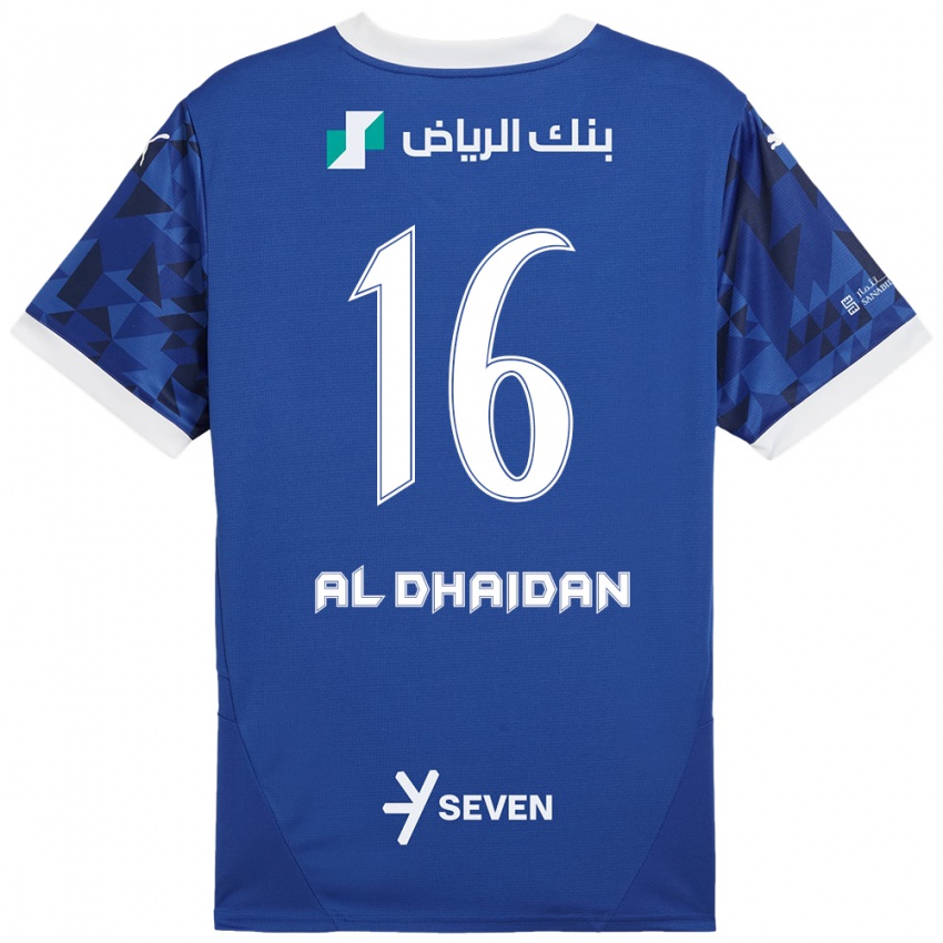 Bambino Maglia Nadia Al-Dhaidan #16 Blu Scuro Bianco Kit Gara Home 2024/25 Maglietta