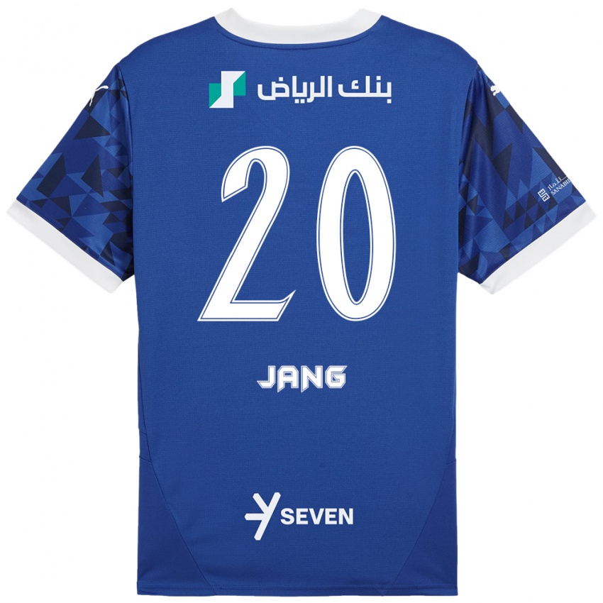 Bambino Maglia Hyun-Soo Jang #20 Blu Scuro Bianco Kit Gara Home 2024/25 Maglietta