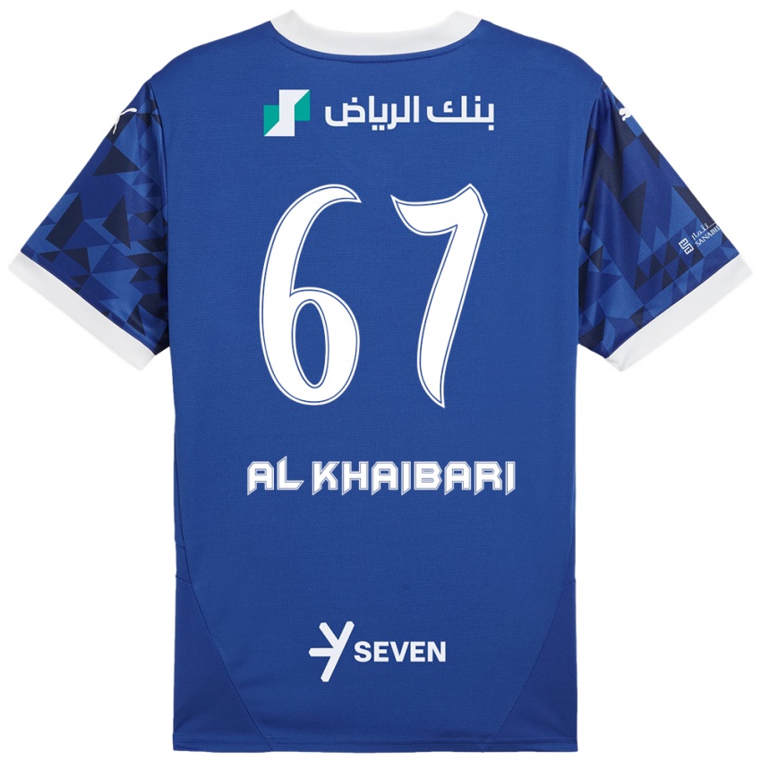 Bambino Maglia Mohammed Al-Khaibari #67 Blu Scuro Bianco Kit Gara Home 2024/25 Maglietta