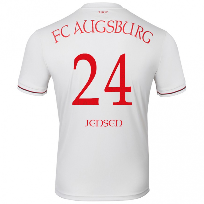 Bambino Maglia Fredrik Jensen #24 Bianco Kit Gara Home 2024/25 Maglietta