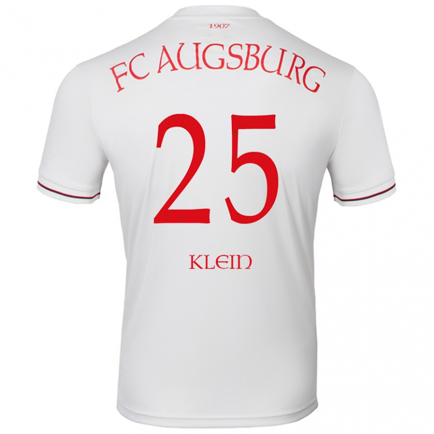 Bambino Maglia Daniel Klein #25 Bianco Kit Gara Home 2024/25 Maglietta