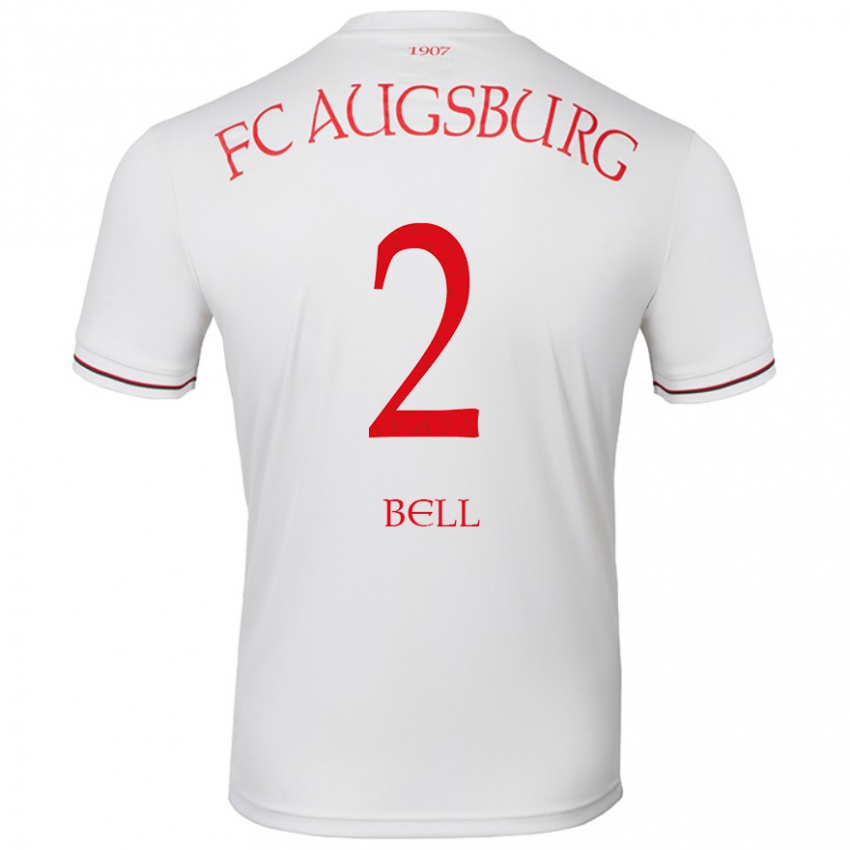 Bambino Maglia Julian Bell #2 Bianco Kit Gara Home 2024/25 Maglietta