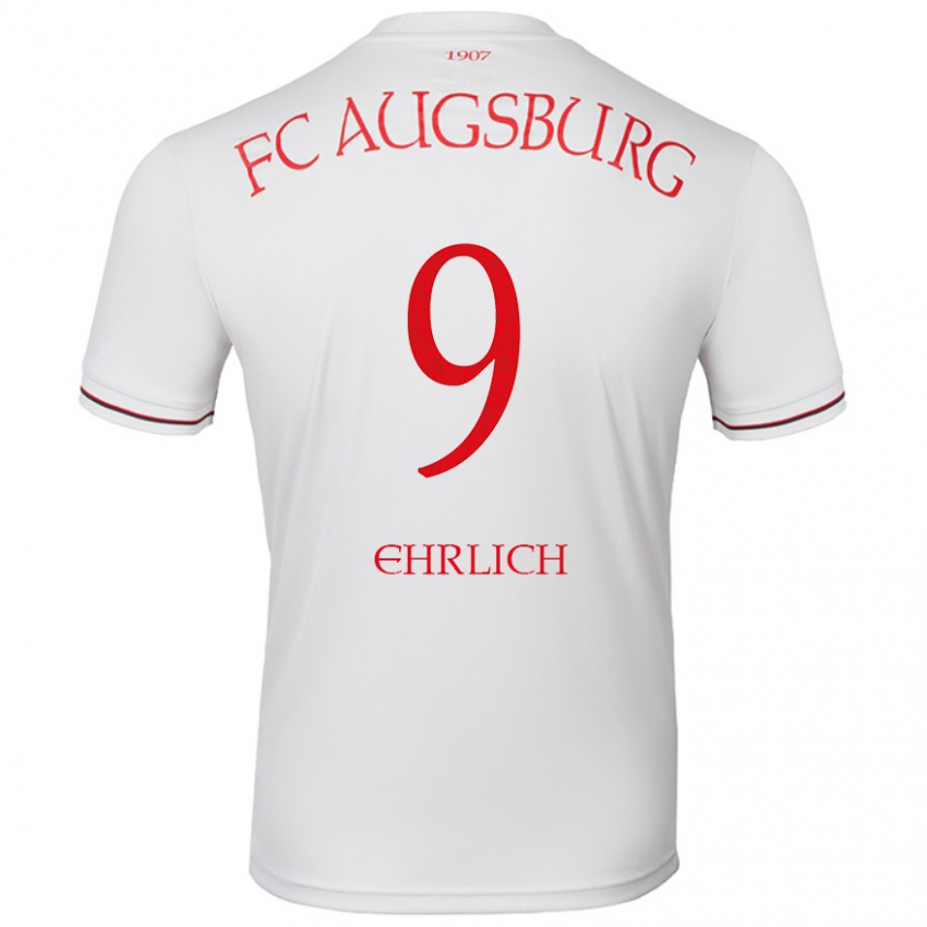 Bambino Maglia Lucas Ehrlich #9 Bianco Kit Gara Home 2024/25 Maglietta