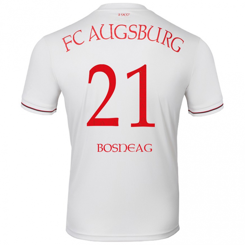 Bambino Maglia Ioan Boșneag #21 Bianco Kit Gara Home 2024/25 Maglietta