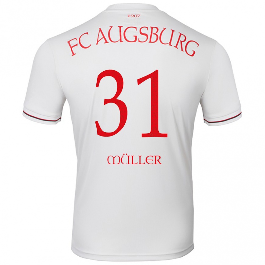 Bambino Maglia Noah Müller #31 Bianco Kit Gara Home 2024/25 Maglietta