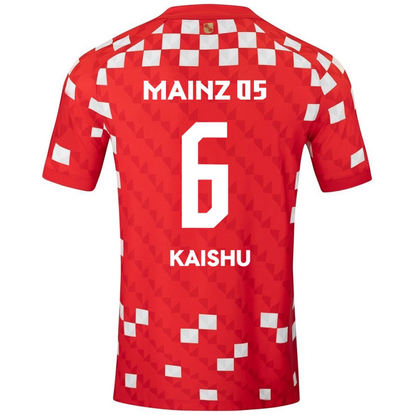 Bambino Maglia Kaishu Sano #6 Bianco Rosso Kit Gara Home 2024/25 Maglietta