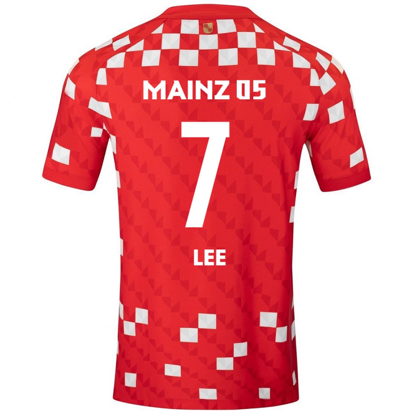 Bambino Maglia Jae-Sung Lee #7 Bianco Rosso Kit Gara Home 2024/25 Maglietta