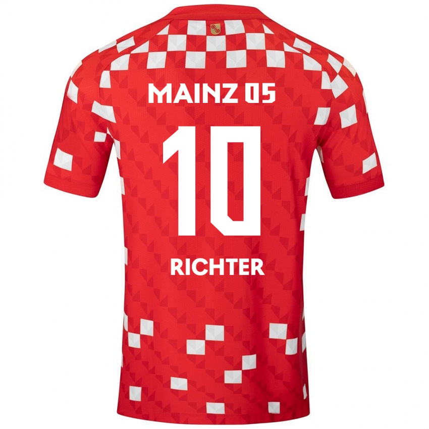 Bambino Maglia Marco Richter #10 Bianco Rosso Kit Gara Home 2024/25 Maglietta