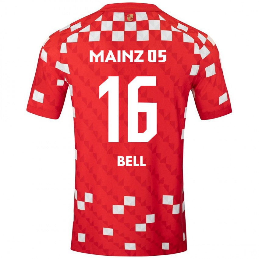 Bambino Maglia Stefan Bell #16 Bianco Rosso Kit Gara Home 2024/25 Maglietta