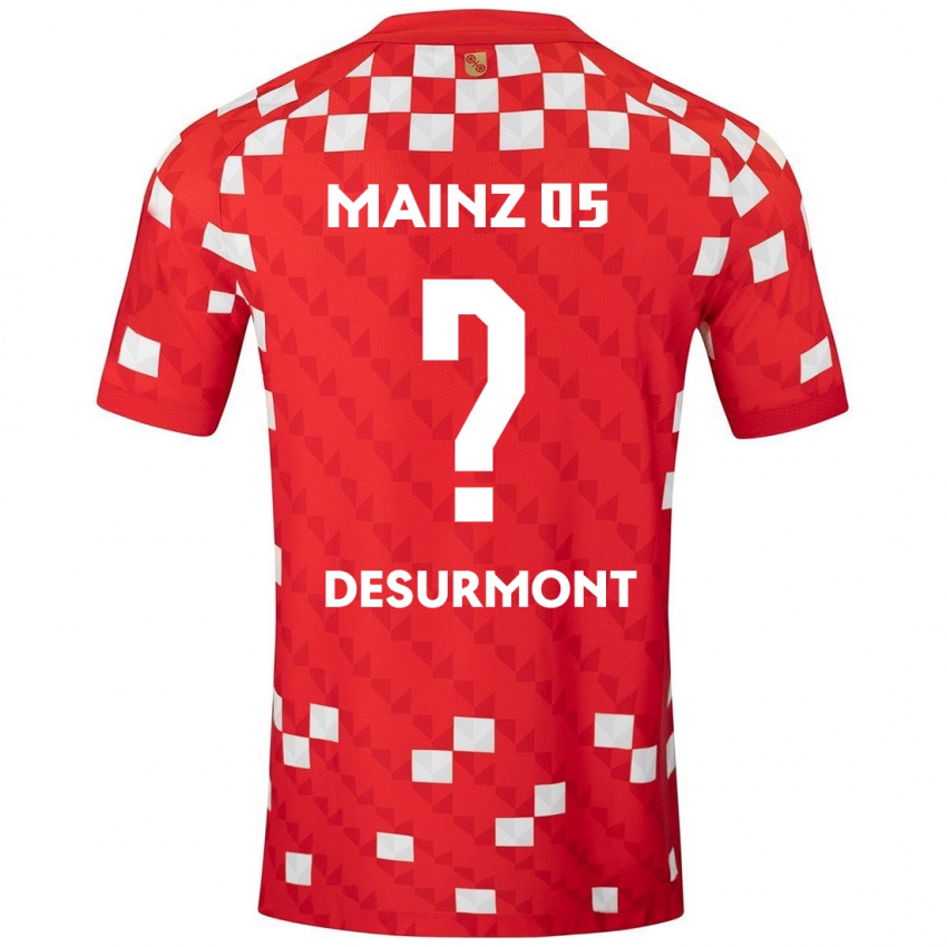 Bambino Maglia Thomas-Lê Desurmont #0 Bianco Rosso Kit Gara Home 2024/25 Maglietta