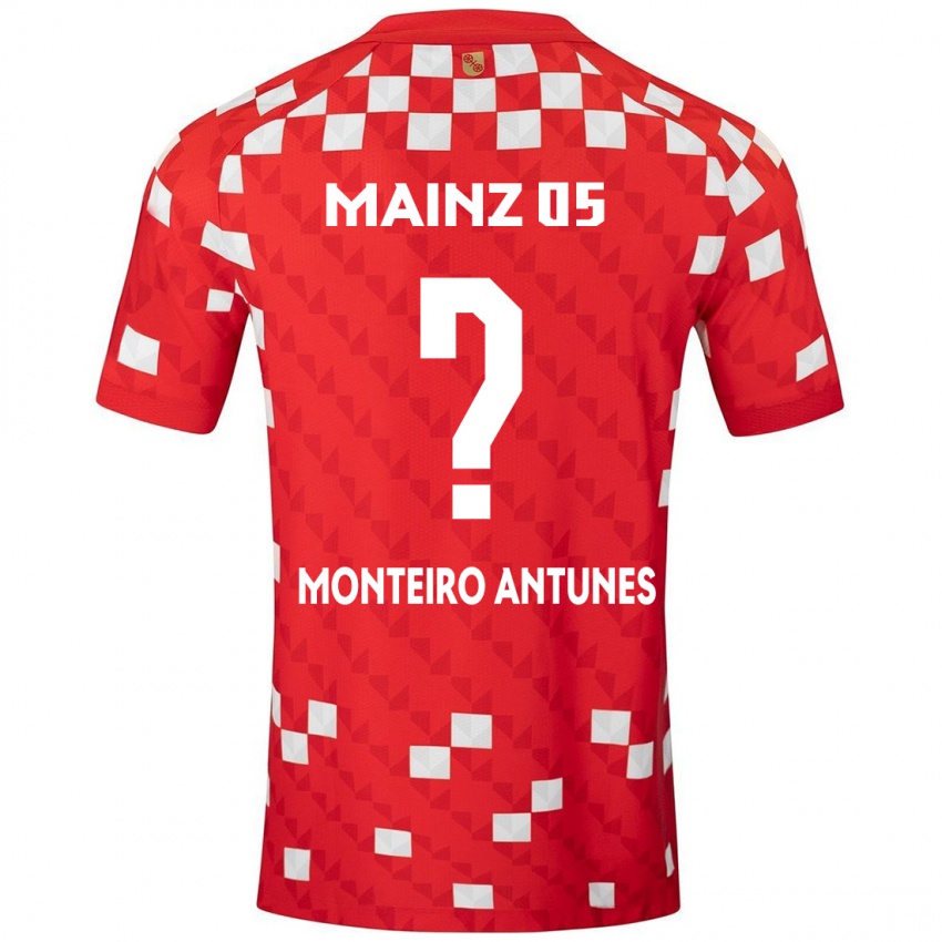 Bambino Maglia Rafael Monteiro Antunes #0 Bianco Rosso Kit Gara Home 2024/25 Maglietta