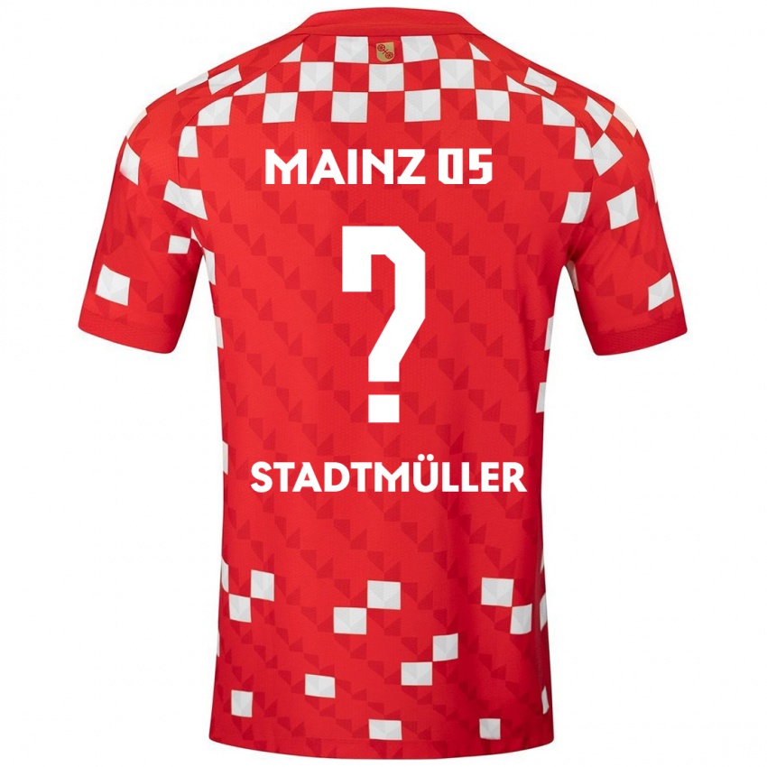 Bambino Maglia Elias Stadtmüller #0 Bianco Rosso Kit Gara Home 2024/25 Maglietta