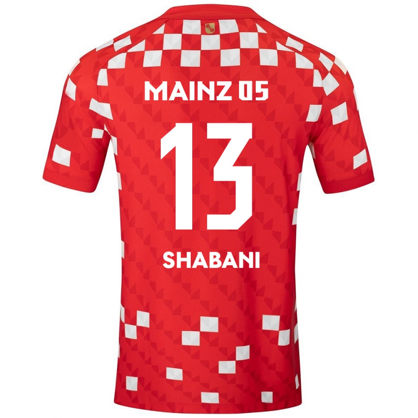 Bambino Maglia Eniss Shabani #13 Bianco Rosso Kit Gara Home 2024/25 Maglietta