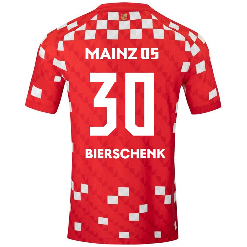 Bambino Maglia Lovis Bierschenk #30 Bianco Rosso Kit Gara Home 2024/25 Maglietta