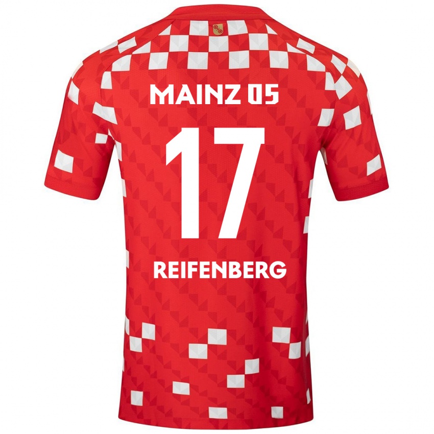 Bambino Maglia Michelle Reifenberg #17 Bianco Rosso Kit Gara Home 2024/25 Maglietta