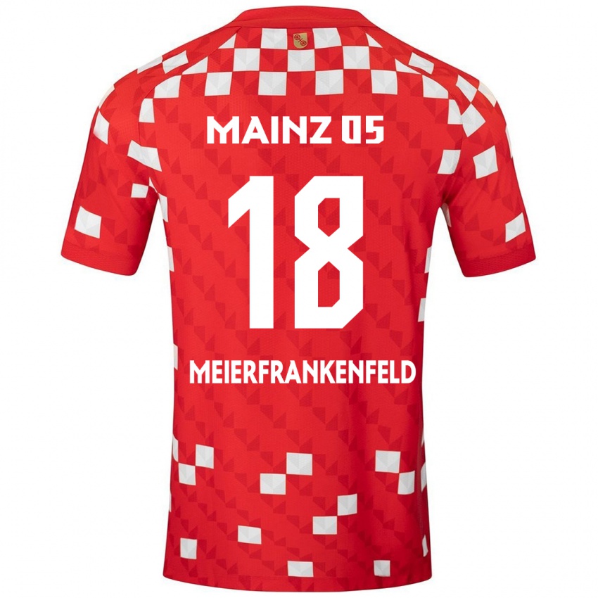 Bambino Maglia Jana Meierfrankenfeld #18 Bianco Rosso Kit Gara Home 2024/25 Maglietta