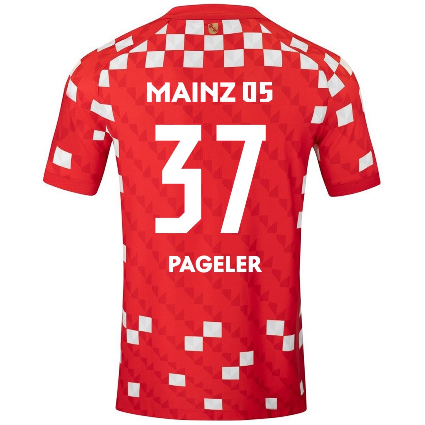 Bambino Maglia Maja Pageler #37 Bianco Rosso Kit Gara Home 2024/25 Maglietta