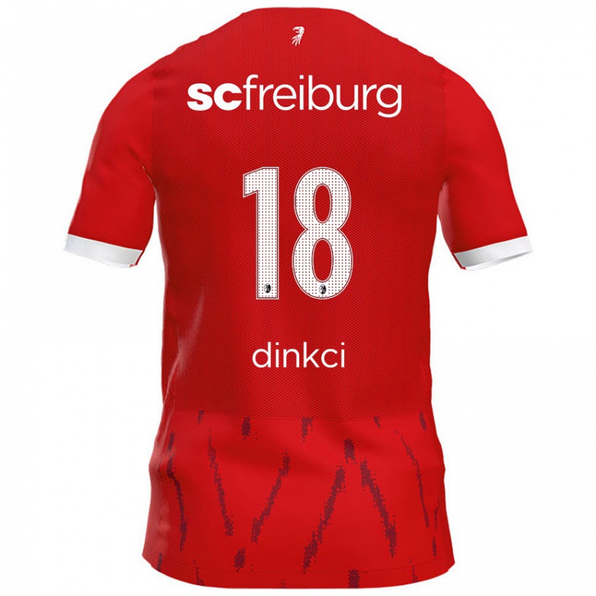 Bambino Maglia Eren Dinkci #18 Rosso Kit Gara Home 2024/25 Maglietta