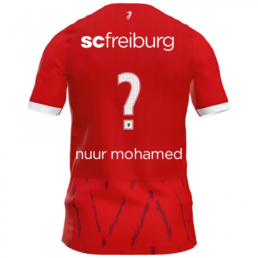 Bambino Maglia Billal Nuur Mohamed #0 Rosso Kit Gara Home 2024/25 Maglietta