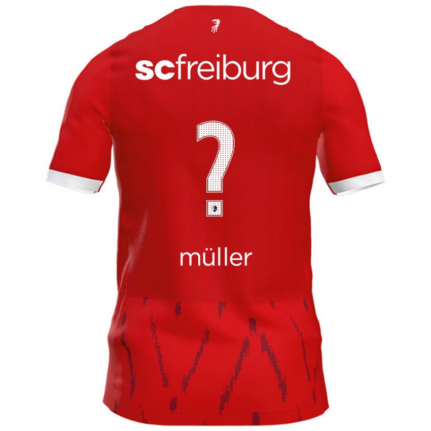 Bambino Maglia Phillip Müller #0 Rosso Kit Gara Home 2024/25 Maglietta