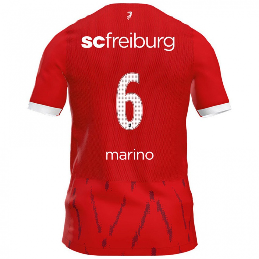 Bambino Maglia Luca Marino #6 Rosso Kit Gara Home 2024/25 Maglietta