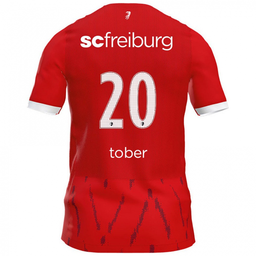 Bambino Maglia Louis Tober #20 Rosso Kit Gara Home 2024/25 Maglietta