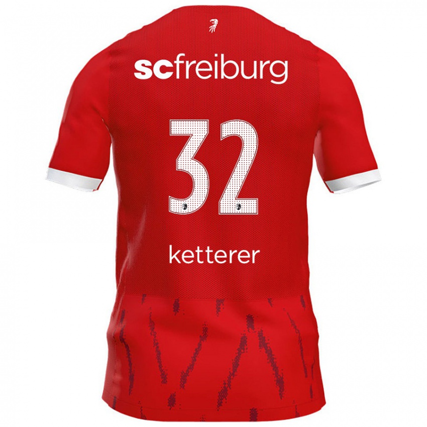 Bambino Maglia Ashley Ketterer #32 Rosso Kit Gara Home 2024/25 Maglietta