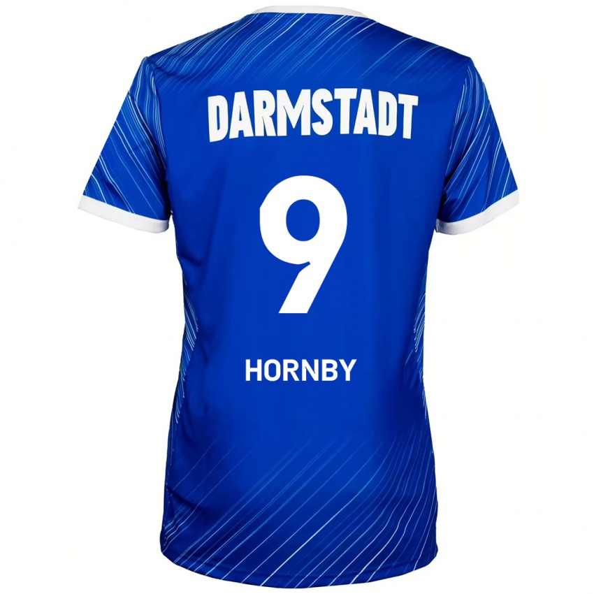 Bambino Maglia Fraser Hornby #9 Blu Bianco Kit Gara Home 2024/25 Maglietta