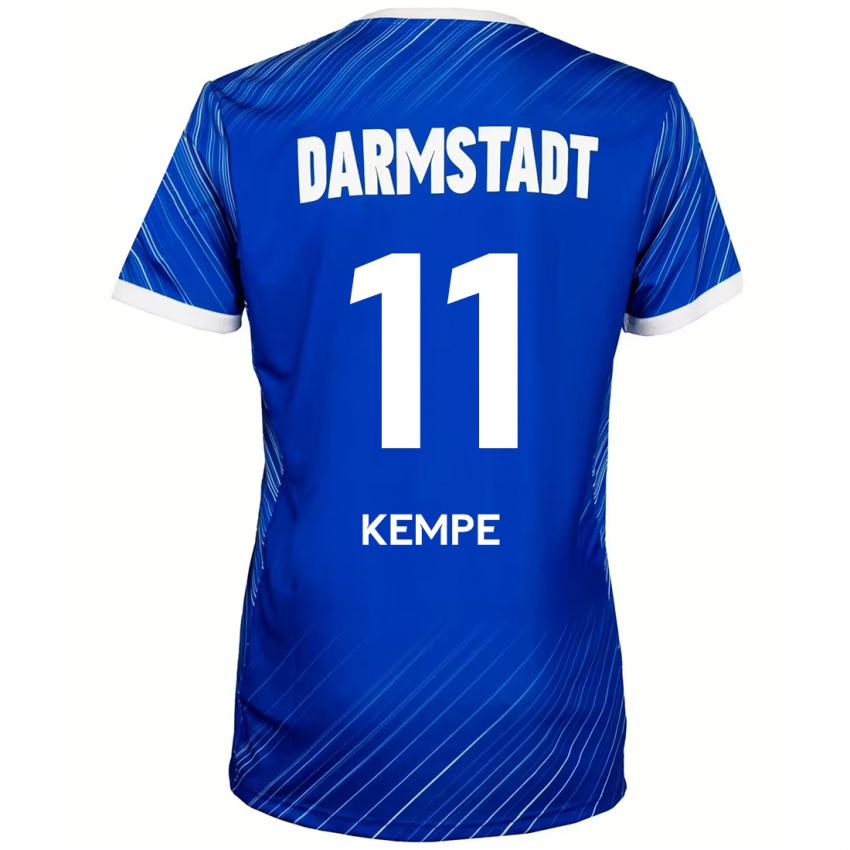 Bambino Maglia Tobias Kempe #11 Blu Bianco Kit Gara Home 2024/25 Maglietta