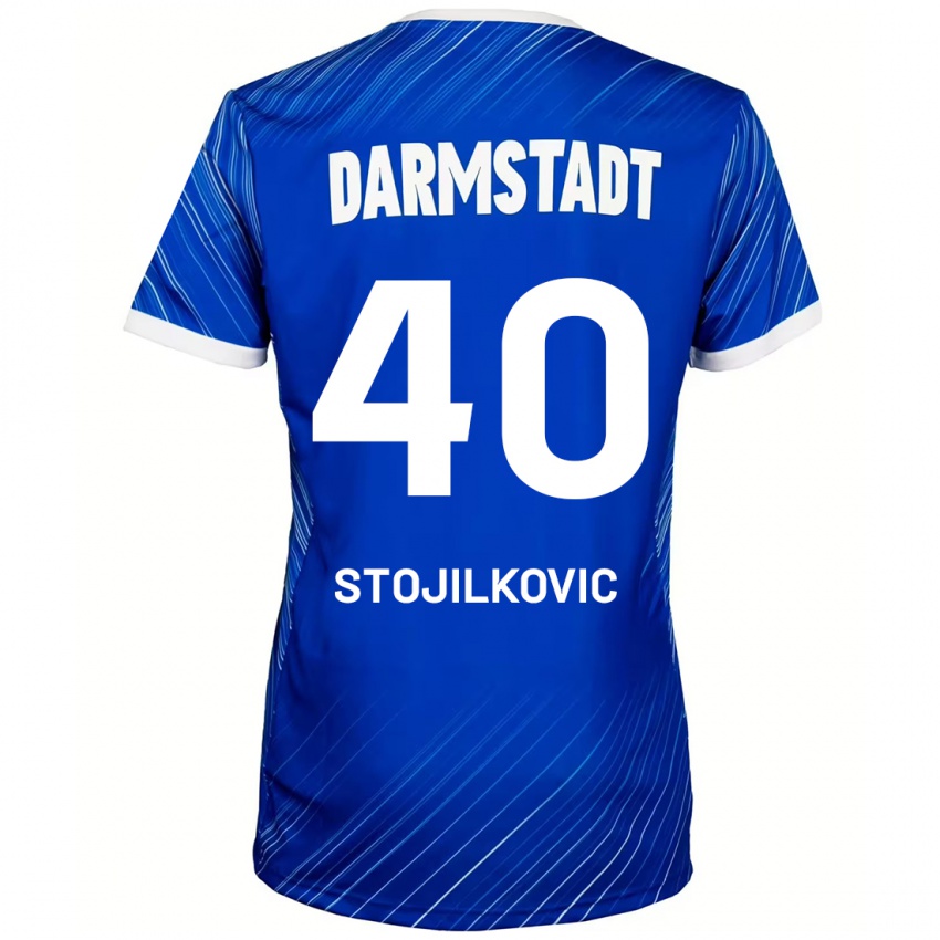 Bambino Maglia Filip Stojilkovic #40 Blu Bianco Kit Gara Home 2024/25 Maglietta