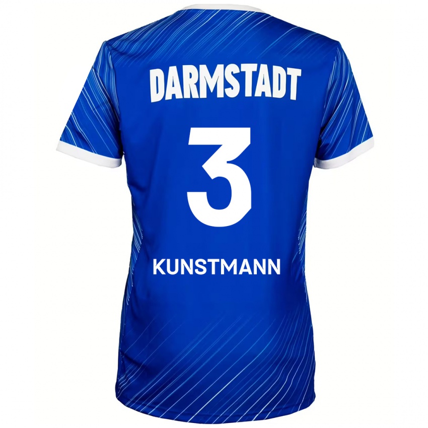 Bambino Maglia Kelvin Kunstmann #3 Blu Bianco Kit Gara Home 2024/25 Maglietta