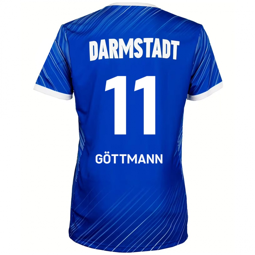 Bambino Maglia Levin Göttmann #11 Blu Bianco Kit Gara Home 2024/25 Maglietta