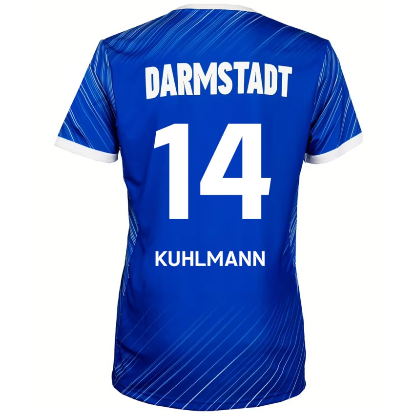 Bambino Maglia Marcel Kuhlmann #14 Blu Bianco Kit Gara Home 2024/25 Maglietta