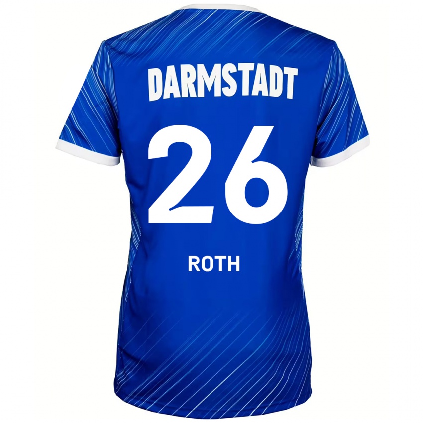 Bambino Maglia Maximilian Roth #26 Blu Bianco Kit Gara Home 2024/25 Maglietta